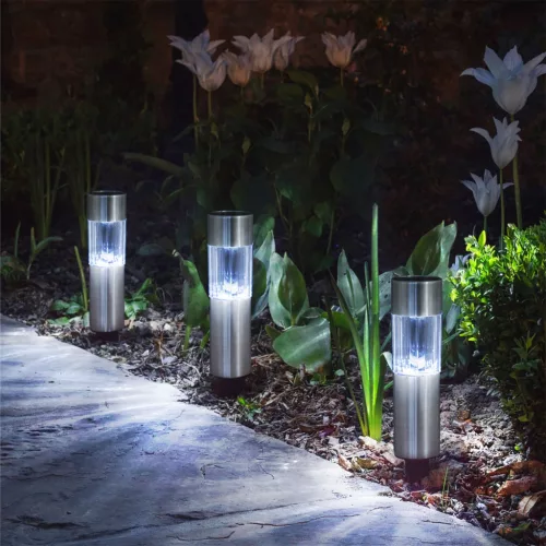 Elegáns LED Kerti Szolárlámpa - Automata Világítás, IP44 Vízálló