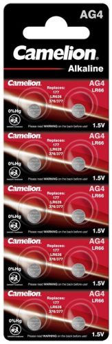 Camelion AG4 / LR66 Alkaline Button Cell