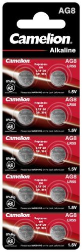 Camelion AG8 / LR55 Alkaline Button Cell B10