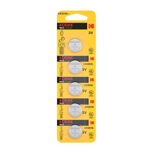 Kodak Ultra Lithium Button Battery CR2016 (3V) B5