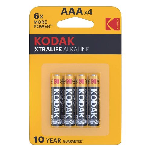 Kodak Xtralife Alkaline Durable Micro Battery AAA (1.5V) B4