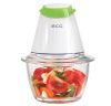 Aprító, 1000 ml üveg edény, rozsdamentes acél pengével, 250W

 ECG SP 466