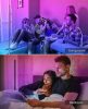 WiFi Smart RGB corner lamp, floor lamp, mood light - with remote contro