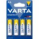 VARTA Energy Alkaline Durable Pencil Battery AA LR6 B4