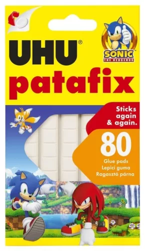 UHU Patafix fehér ragasztógyurma 80 db - újrahasználható ragasztópárna