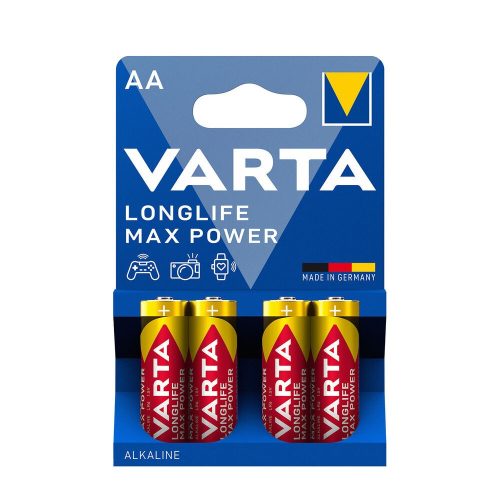 VARTA Longlife Max Power Alkaline Durable Pencil Battery LR6 AA B4