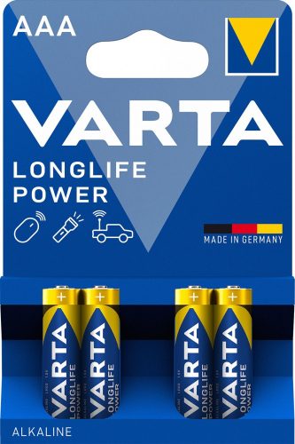  VARTA Longlife Power Alkaline Durable Micro Battery AAA B4