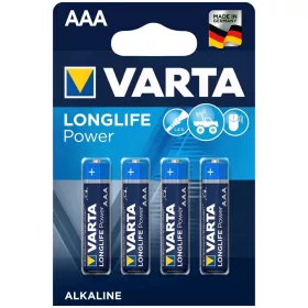  VARTA Longlife Power Alkaline Durable Micro Battery AAA B4