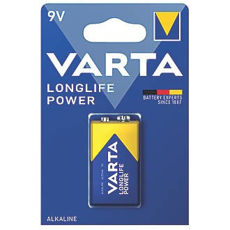  VARTA Longlife Power Alkaline Durable 9V Battery B1