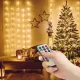 Fényfüggöny - 200 db melegfehér LED - 3 x 2 méter USB - távirányítós