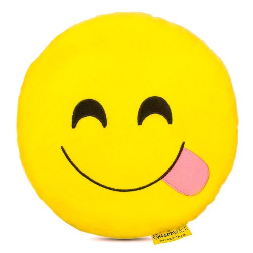 Emoji pillow Tongue 32 cm