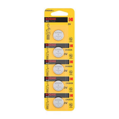 Kodak Ultra Lithium Button Cell CR2025 (3V) B5