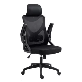 Zelux Office Chair with headrest - BLACK