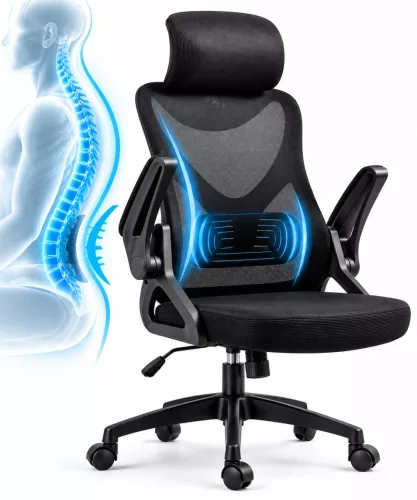 ZELUX ergonomikus irodai szék, gerinctámasszal, billenőfunkcióval, kartámasszal