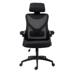 Zelux Office Chair with headrest - BLACK