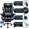 Masszázsfunkciós Ergonomikus Irodai Szék Lábtartóval 180 kg, döntheto funkció