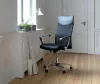 Zelux ergonomikus irodai szék magas háttámlával fekete színben, króm lábakkal