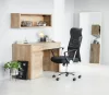 Zelux ergonomikus irodai szék magas háttámlával fekete színben, króm lábakkal