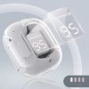 Zelux vezeték nélküli fülhallgató, Bluetooth 5.3, zajszűrés, kijelző, fehér