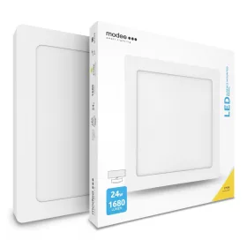 LED Panel Slim Négyzet - Felszerelhető 24W 2700K