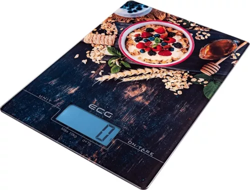 Digitális konyhai mérleg 10 kg - érintőgombos, LCD kijelzővel, edzett üveg