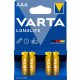 VARTA Longlife Alkaline micro Durable battery AAA B4