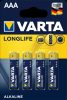 VARTA Longlife Alkaline micro Durable battery AAA B4