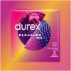 Durex Pleasure Me óvszer, 3 db, bordázott és pontozott kialakítás