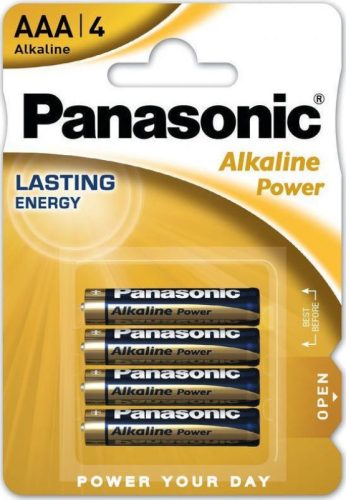Panasonic ALKALINE Power mikro Tartós elem AAA LR06 B4