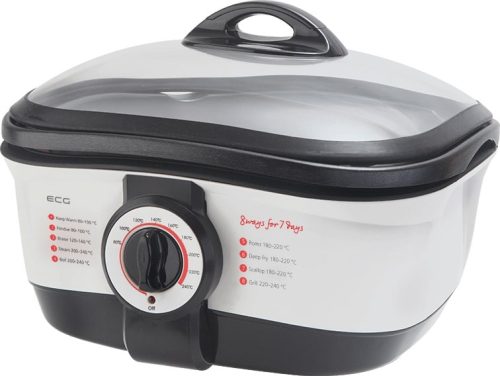 ECG MH 158 többfunkciós főzőedény, 8 az 1-ben, 2.9L, 80-240°C, 1500W, tapadásmen