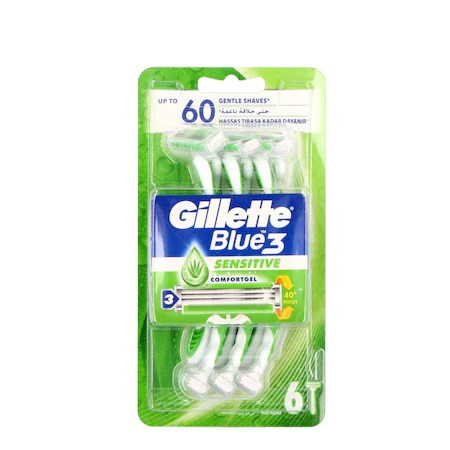 Gillette Blue 3 sensitive borotva 6db
