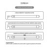  LED Tube T8 Glass 10W 600mm 4000K (1200 lumen)