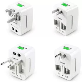   Nemzetközi utazó adapter készlet, konnektor átalakító szett
