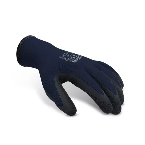 Poliészter kesztyű latex bevonattal XL