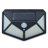 100 LED solar wall lamp with motion sensor, with 4 LED panels