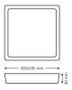LED panel 36W 4000K 60x60cm természetes fehér