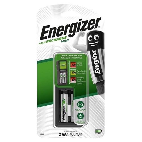ENERGIZER Mini charger + 2 AAA 700mAh batteries