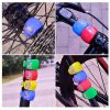  LED bicycle light set with silicone cover and 2032 batteries (Blue)