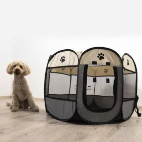   Hordozható Kutya, Macska Kennel összecsukható kerítés házi kedvenceknek