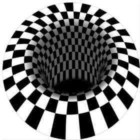 3D hatású Vizuális Csapda Szőnyeg (120 cm)