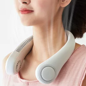   Hordozható nyakventillátor 3 fokozat, kéz nélküli használat, könnyű és rugalmas