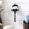 Borotvatartó figura, tapadókorongos rögzítés, higiénikustárolás, eltávolítható