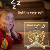 3D Kreatív LED Rajztábla Világítós