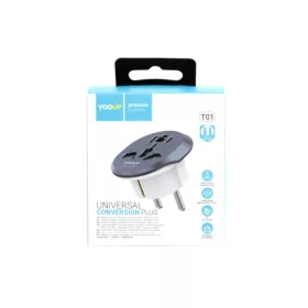   Travel adapter átalakító 220V (utazási adapter) Fekete-Fehér