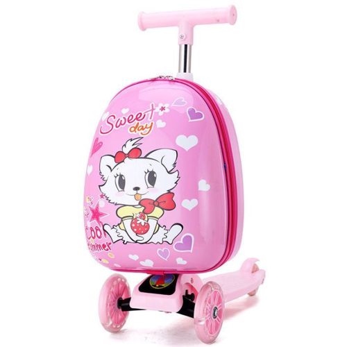 Gyerek Roller Bőrönddel, Összecsukható (Cica)