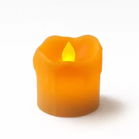 Led mécses meleg fényű - elemmel