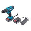 Cordless drill and screwdriver set with 28 accessories + 2 36V Li-ion batteries