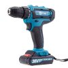 Cordless drill and screwdriver set with 28 accessories + 2 36V Li-ion batteries