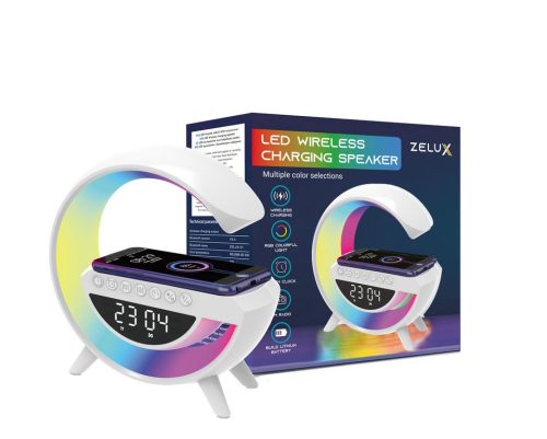 Zelux Multimedia bluetooth speaker, wireless charging pad, RGB, LED light