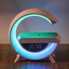 Zelux Multimédiás bluetooth hangszóró, vezeték nélküli töltőpad, RGB, LED lámpa